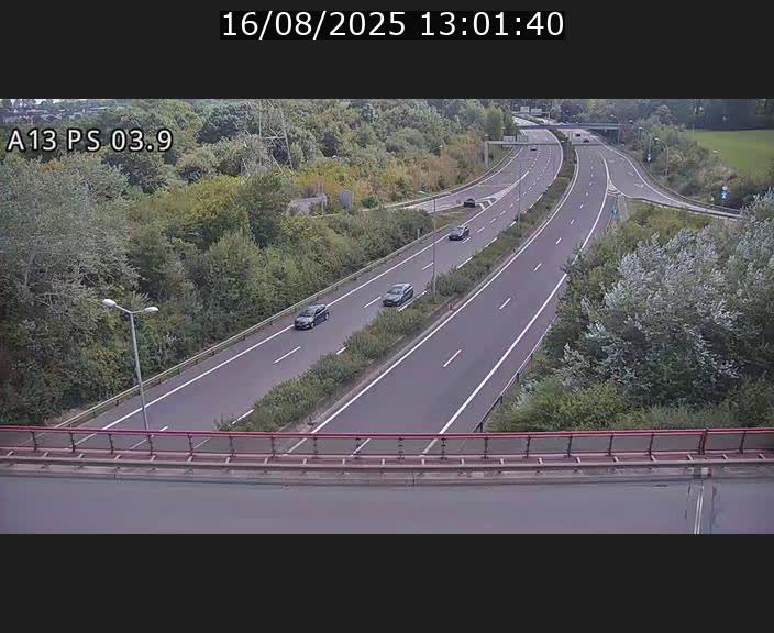 Traffic live webcam Luxembourg Differdange - A13 direction Esch-sur-Alzette - BK 3.9