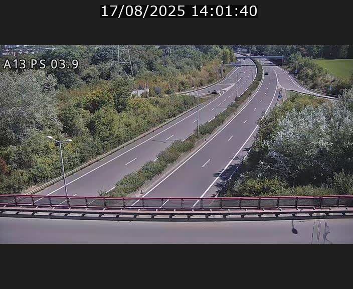 Traffic live webcam Luxembourg Differdange - A13 direction Esch-sur-Alzette - BK 3.9