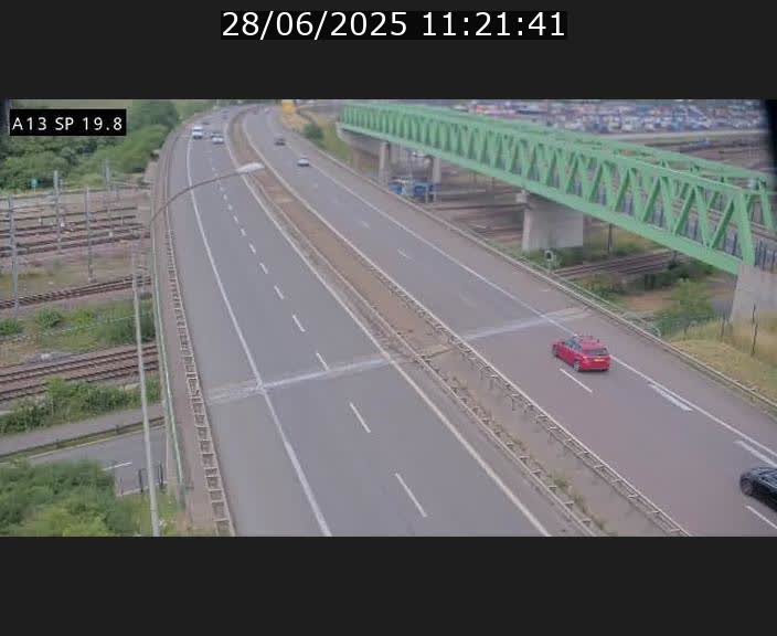 Traffic live webcam Luxembourg Croix de Bettembourg - A13 direction Esch-sur-Alzette - BK 19.8