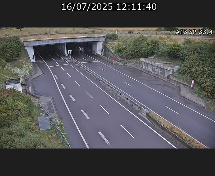 Webcam trafic sur A13 à hauteur d'Altwies en direction de Mondorf-les-bains et en provenance de l'Allemagne