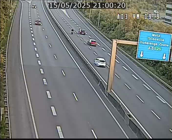 Webcam Autoroute à la Croix de Bettembourg - A3 - BK 9.9 - direction France