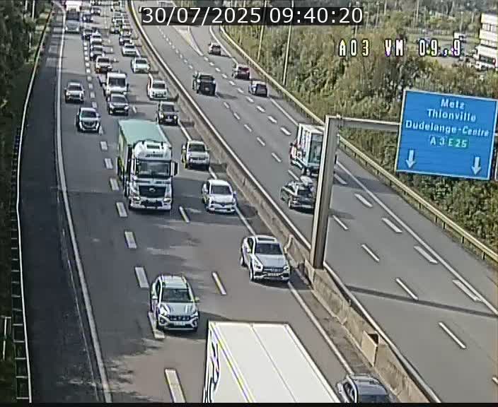 Webcam Autoroute à la Croix de Bettembourg - A3 - BK 9.9 - direction France