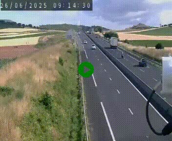 Caméra autoroute A75 à hauteur de Le Crest, en direction de Montpellier