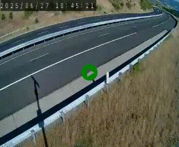 Caméra autoroutière France - A75, Engayresque, entre Millau et Séverac-le-Chateau, en direction de Montpellier