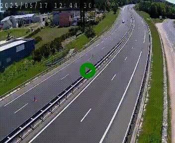 Caméra autoroute A75 à hauteur du col du rocher blanc en direction de Montpellier