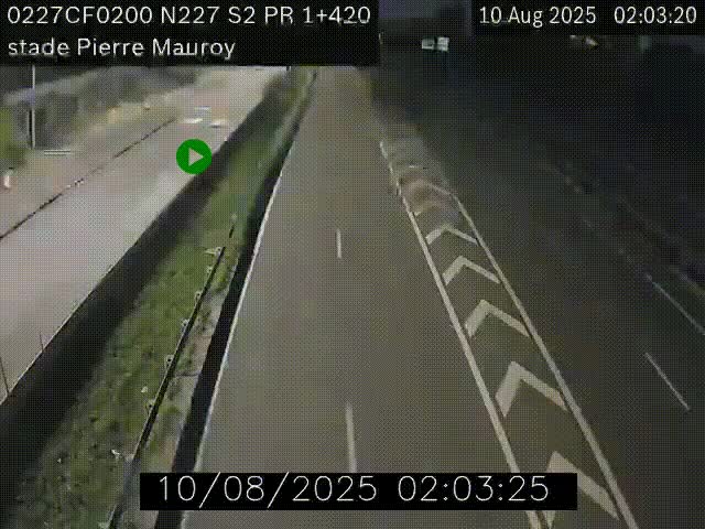Webcam à hauteur du Stade Pierre Mauroy à Villeneuve d'Ascq sur la N227. Vue orientée vers Mons-en-Baroeul