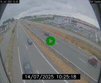 Webcam sur la N165 à hauteur de Caudan, dans le Morbihan.