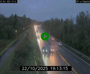 Webcam sur le périphérique de Nantes (N844) à hauteur de Porte de la Chapelle, au nord de la ville