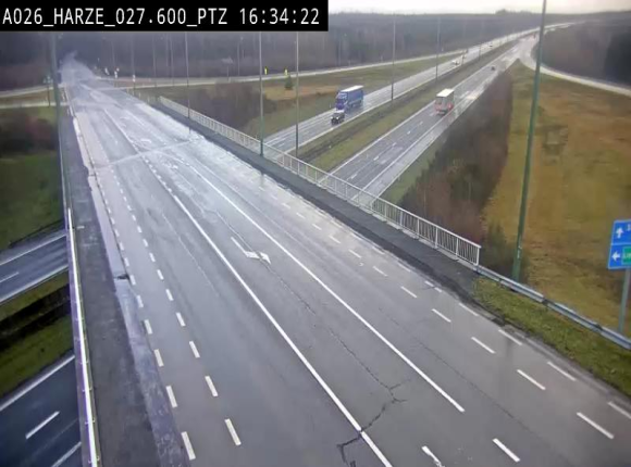 Caméra autoroute Belgique - Sougné-Remouchamps,E25 direction Luxembourg