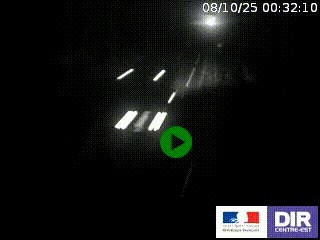 Webcam routière sur la RN7 à hauteur de Toulon-sur-Allier, entre Moulins et Vichy