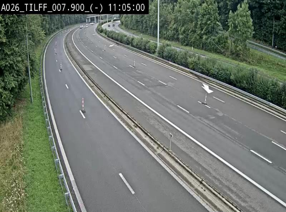 Webcam autoroute A26/E25 à Esneux, en Belgique en direction Luxembourg - BK 7.9
