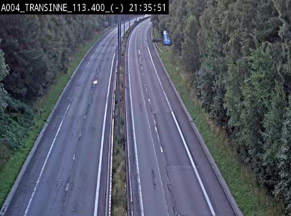 Caméra trafic E411 (A4) - Transinne direction Namur - BK 113.425