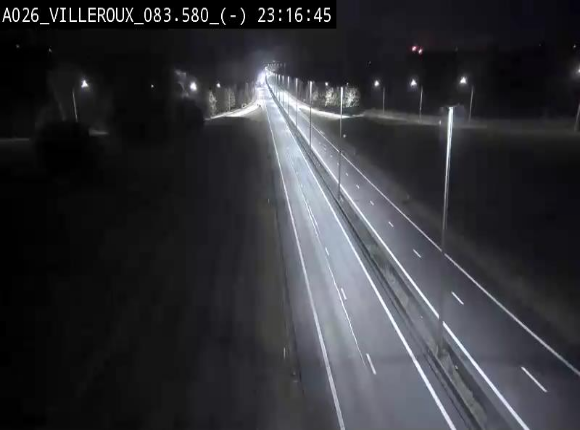 Webcam autoroute A26/E25 à hauteur de Vaux-sur-Sûre, à la jonction avec la N85 en direction de Liège - BK 83.6