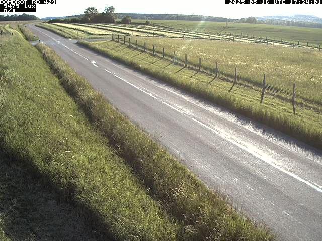 Webcam à Dombrot-le-Sec dans le département des Vosges sur la D429 à 407 mètres d'altitude