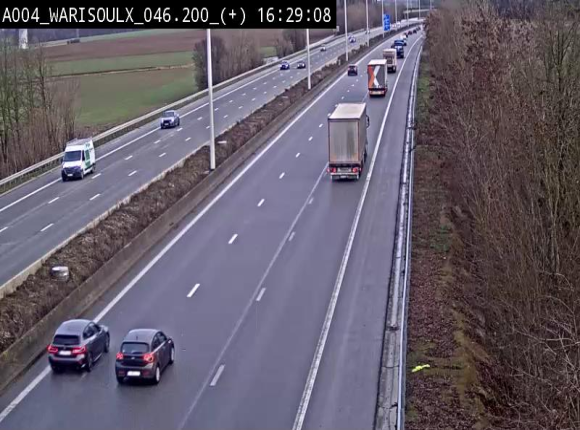 Webcam autoroute Belgique - Warissoulx - E411 - BK 46.2