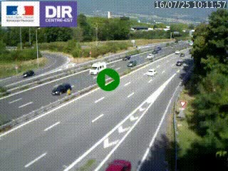 Caméra routière à hauteur de la sortie 15 Chambéry-centre au PK 4,103 en direction d'Albertville