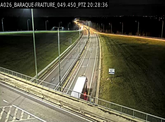 Webcam à la Baraque de Fraiture à la jonction entre l'E25 et la N89 à hauteur de Vielsalm