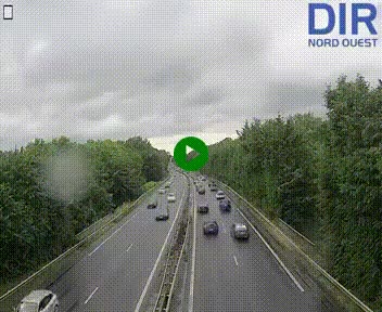 Webcam sur le périphérique de Caen (N814) à l'est de la ville, à Mondeville hauteur de la sortie 2, Presqu'île-Rives de l'Orne, au bout de l'autoroute A13