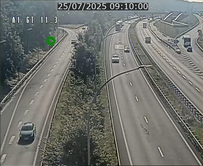 Traffic live webcam Luxembourg Senningerberg - A1 direction Allemagne - BK 11.3