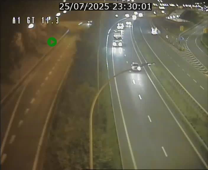 Traffic live webcam Luxembourg Senningerberg - A1 direction Allemagne - BK 11.3