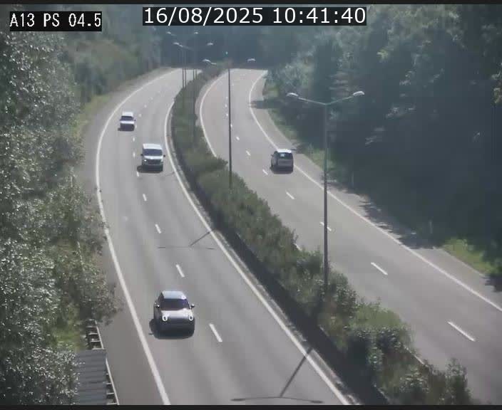 Traffic live webcam Luxembourg Differdange - A13 direction Esch-sur-Alzette - BK 4.5