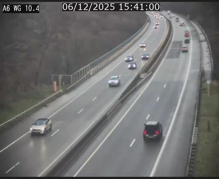 Traffic live webcam Luxembourg Mamer - A6 - BK 10.4 - direction Luxembourg/France/Allemagne