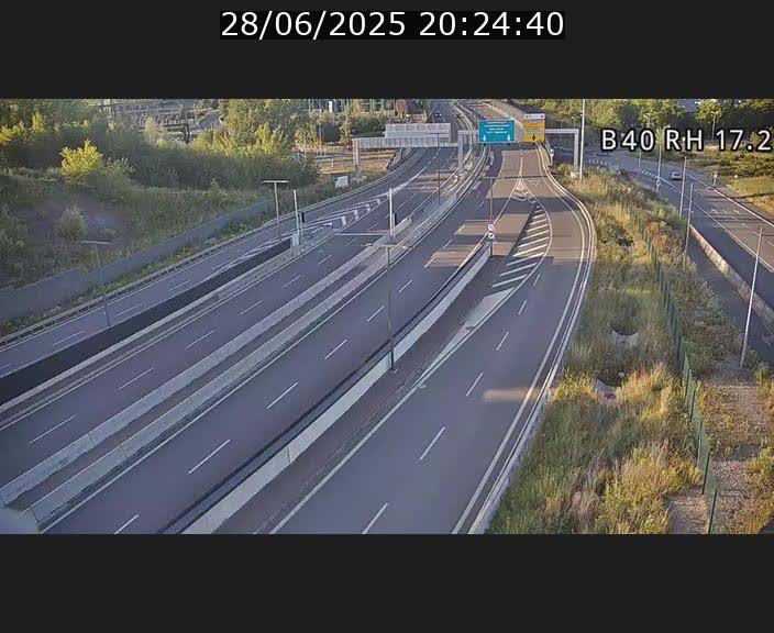 Webcam sur le contournement d'Esch Belval à hauteur de la sortie Université de Luxembourg. Vue orientée vers Luxembourg