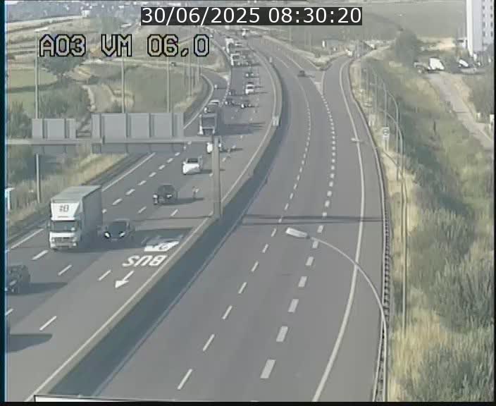 Traffic live webcam Luxembourg Aire de Berchem - A3 - BK 6 - direction France