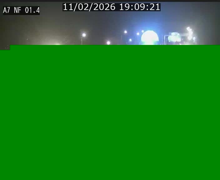 Caméra autoroute Luxembourg A7 - Echangeur Waldhaff - direction Tunnel Stafelter