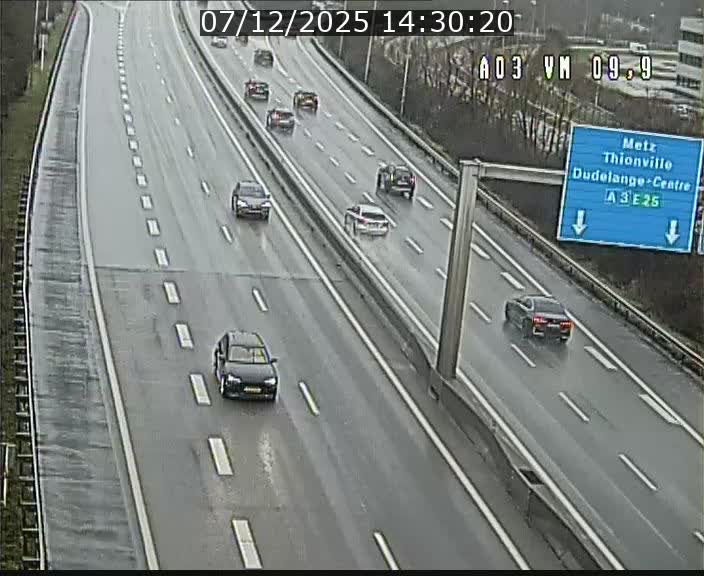 Webcam Autoroute à la Croix de Bettembourg - A3 - BK 9.9 - direction France