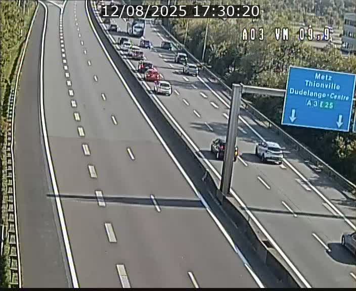 Webcam Autoroute à la Croix de Bettembourg - A3 - BK 9.9 - direction France