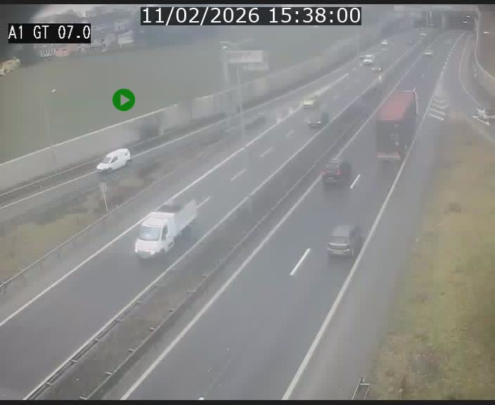 Traffic live webcam Luxembourg Cents - A1 direction Kirchberg - BK 7