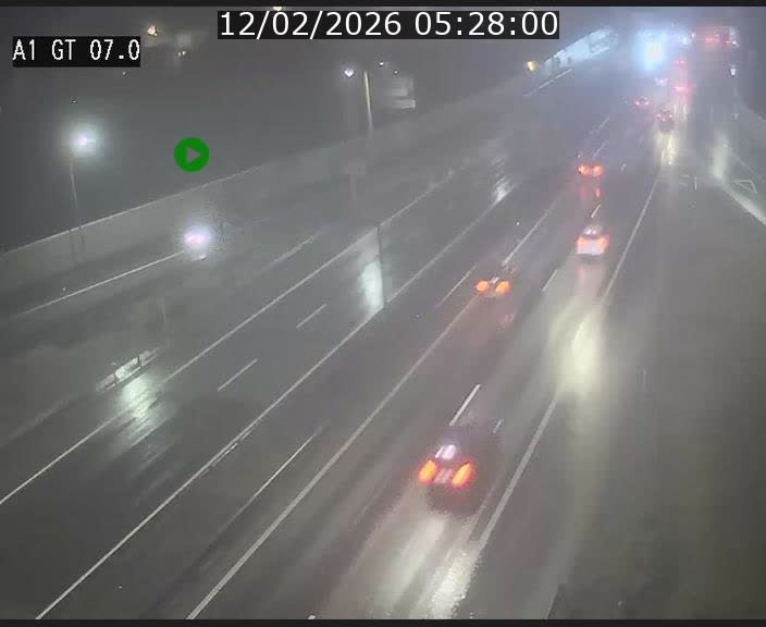 Traffic live webcam Luxembourg Cents - A1 direction Kirchberg - BK 7