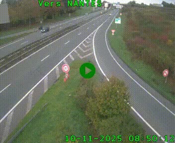 Webcam N147 au nord de Poitiers et à la jonction avec la A10
