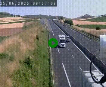 Caméra autoroute A75 à hauteur de Le Crest, en direction de Montpellier