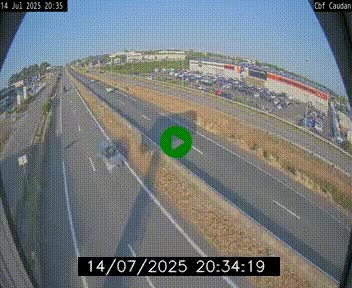 Webcam sur la N165 à hauteur de Caudan, dans le Morbihan.