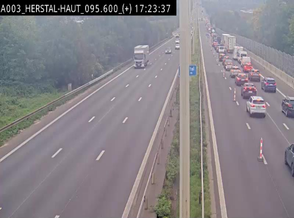Webcam autoroute Belgique - Herstal - E40 direction Aix-la-Chapelle - BK 97