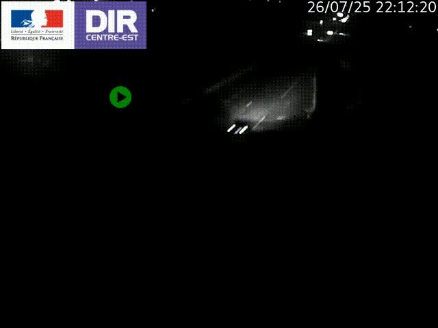 Caméra de circulation à Saint-Priest à la jonction entre l'A43 et l'A46 en direction de Marseille
