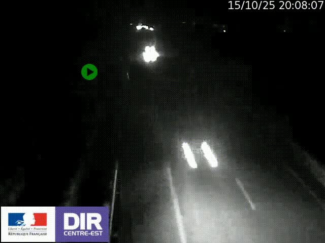 Webcam sur le contournement de Valence, sur la Nationale 7, à la jonction avec la N532, caméra orientée vers Grenoble