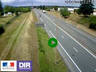 Webcam à Mably, à proximité de Roanne en direction de Moulins sur la N7