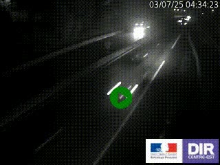 Caméra autoroutière sur l'A47 à hauteur de Givors, a proximité de Lyon. La webcam est orientée vers Lyon