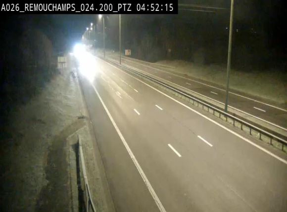 Webcam E25/A26 à Aywalle, à hauteur de Spa. Vue orientée vers Liège