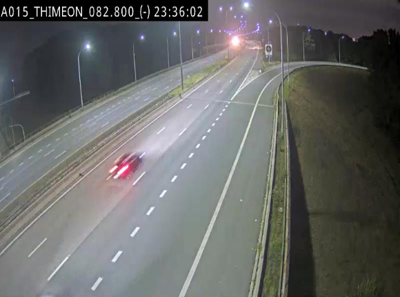 Caméra trafic Belgique - Thiméon - E42, jonction avec A54 (E420) direction La Louvière/Charleroi - BK 82.82