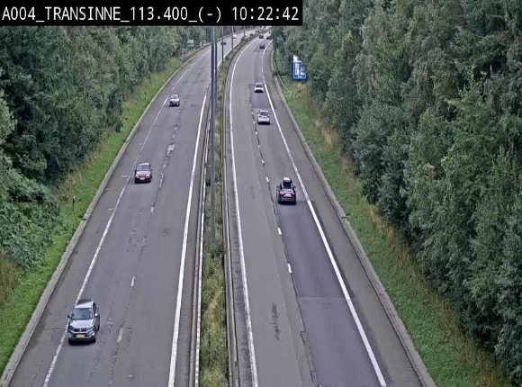 Caméra trafic E411 (A4) - Transinne direction Namur - BK 113.425
