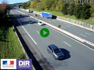 Webcam routière à Saint-Etienne-Terrenoire sur la RN88 avant la jonction entre l'A72 et le Boulevard Périphérique de Saint-Etienne
