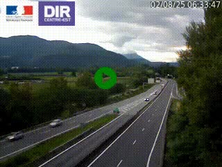 Caméra trafic à Meylan sur la Rocade-Sud de Grenoble en direction d'Aix-en-Provence