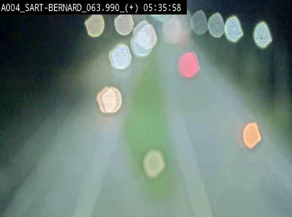 Webcam sur l'E411 à hauteur de la jonction avec la N4 à la sortie de Namur. Vue orientée vers Luxembourg