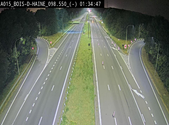 Webcam autoroute Belgique - Bois d'Haine - E42 - BK 98.6