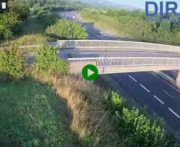 Webcam sur A84 à hauteur de Pont-Farcy, au niveau du pont autoroutier sur la Vire, au sud de Saint-Lô