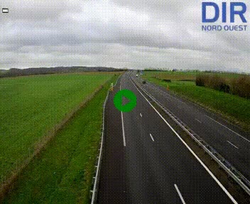 Webcam sur A84 à hauteur de l'échangeur de Poilley avec la N175, au sud d'Avranches